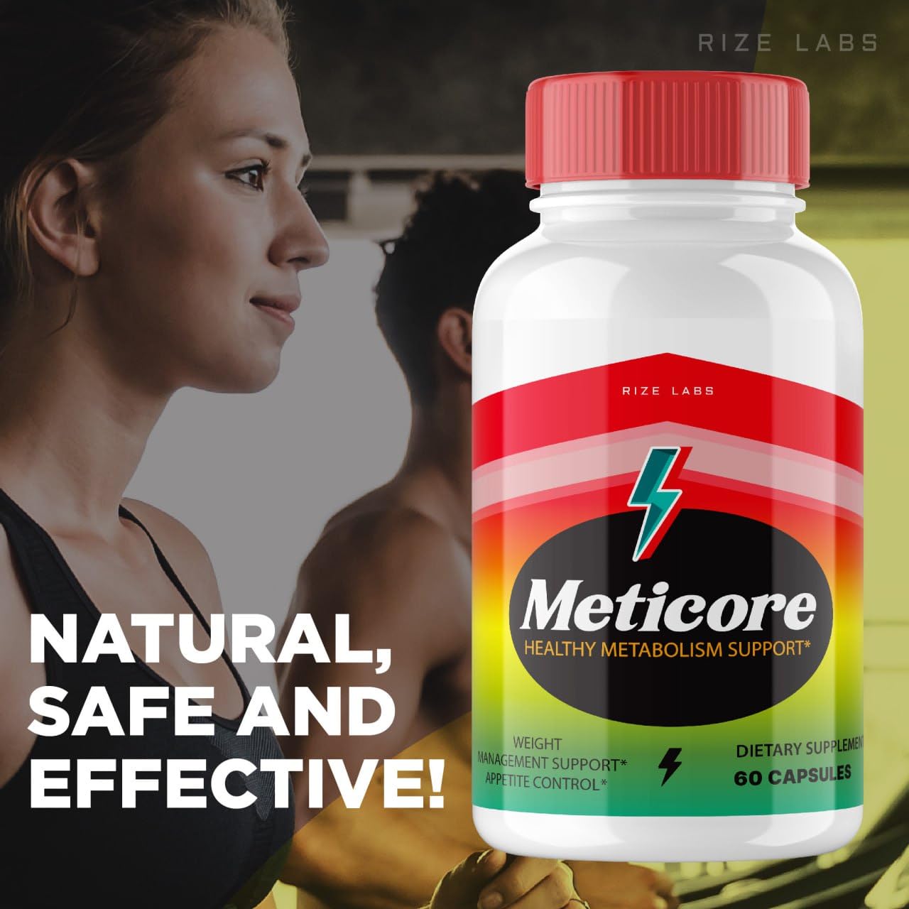 rize labs Meticore Weight Loss Supplement Capsules, 60 Count