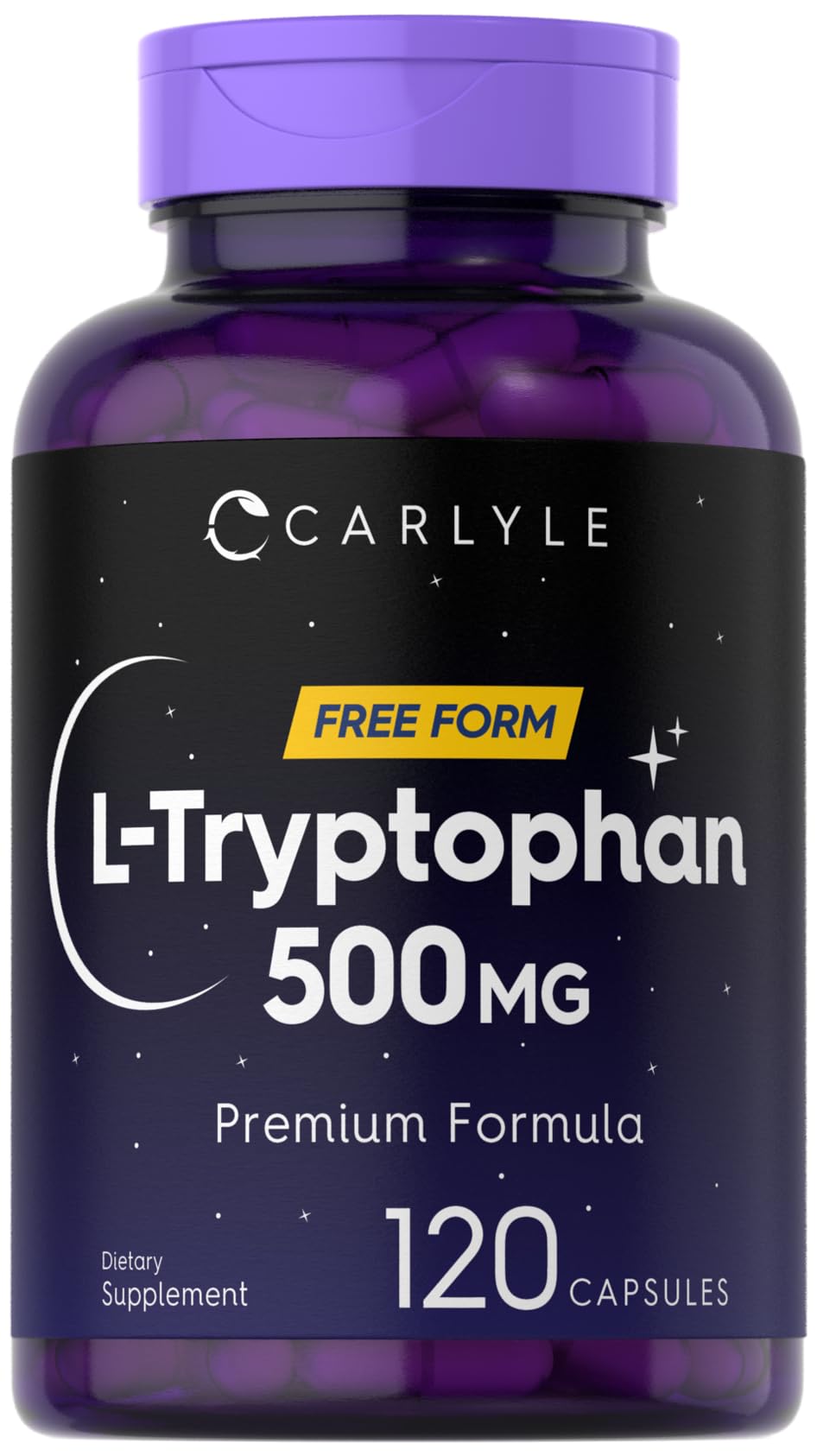 Carlyle L-Tryptophan 500mg Capsule 120 Count