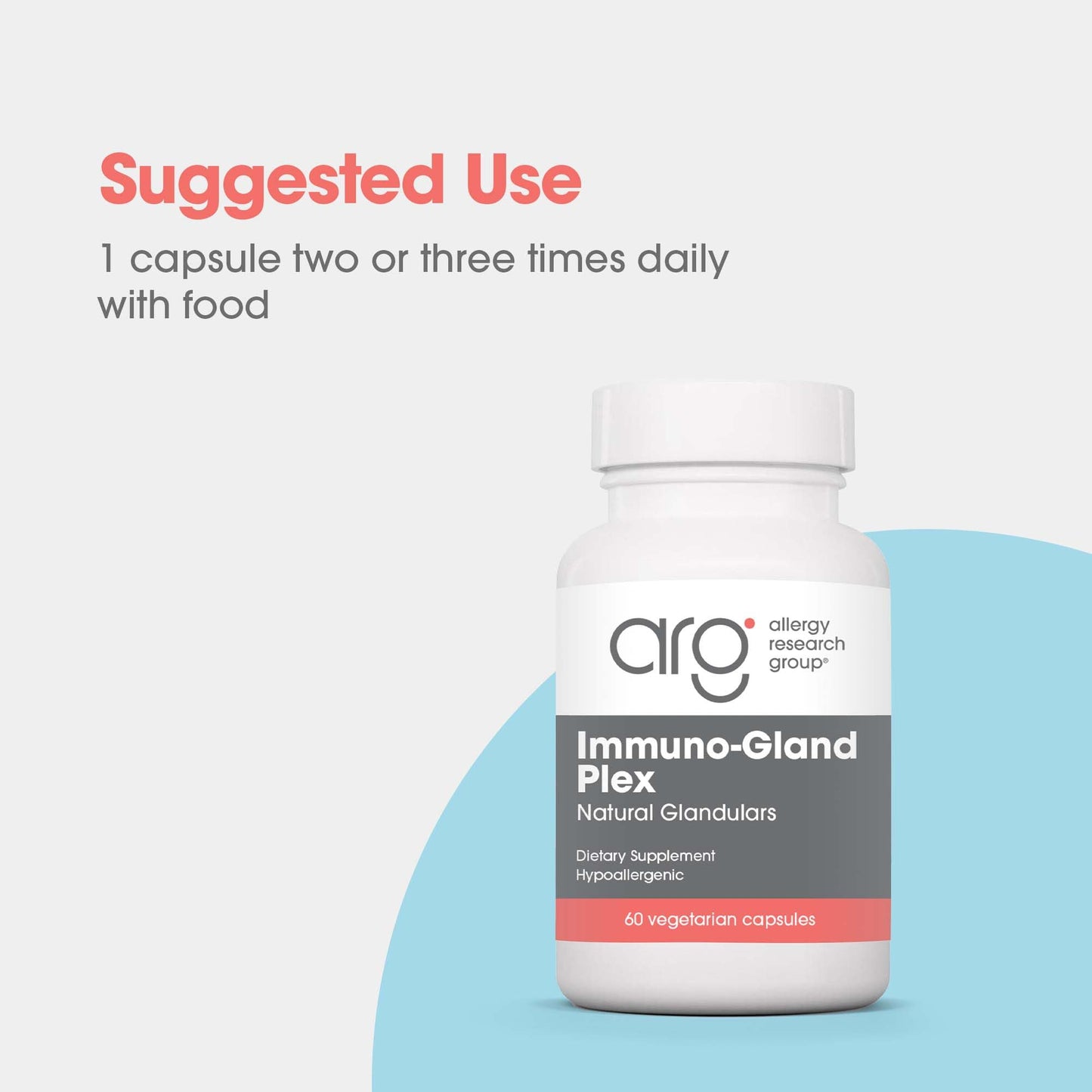 Allergy Research Group Immuno-Gland Plex Multi-Organ Glandular Blend 60 Capsules
