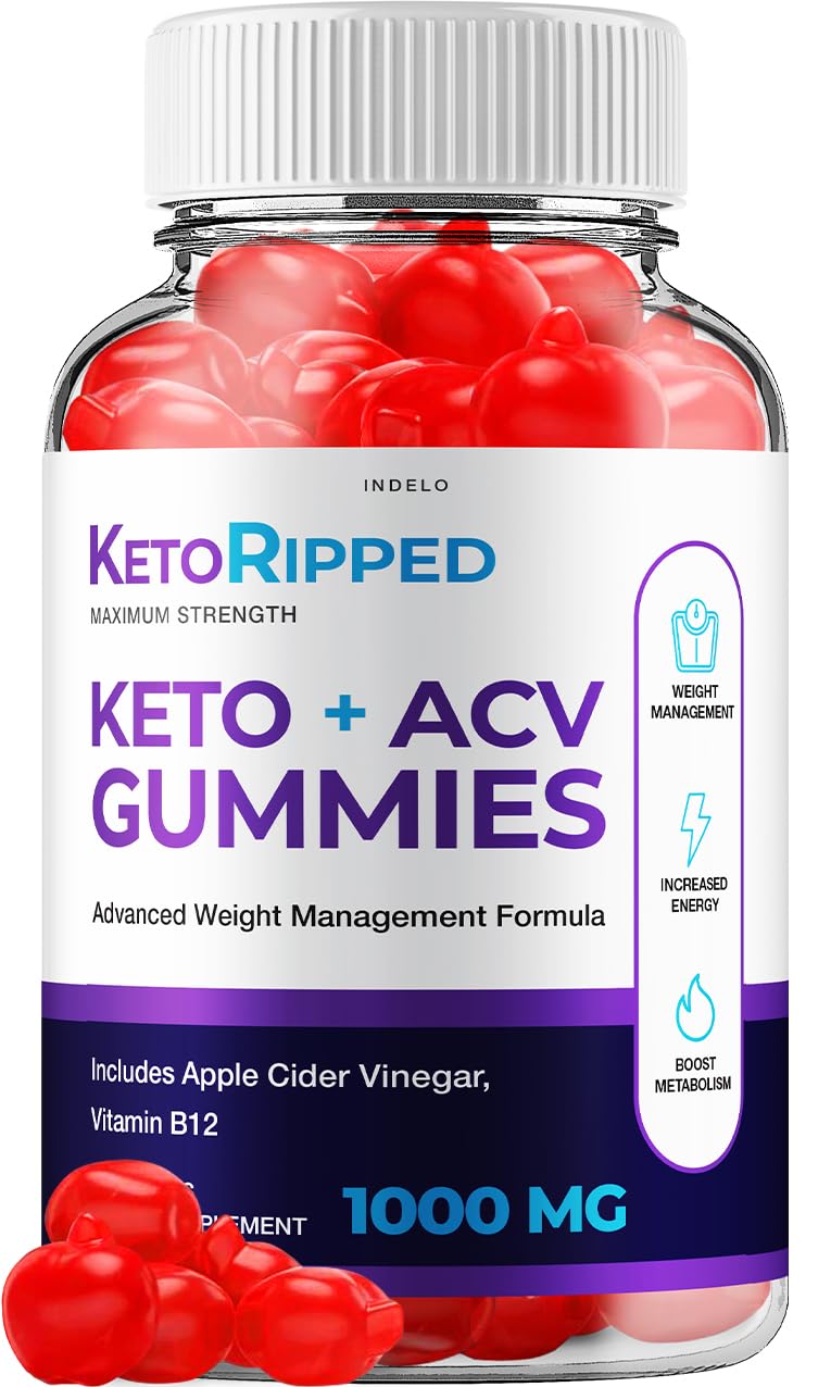 Indelo Keto Ripped ACV Gummies Gummy, 60 Count