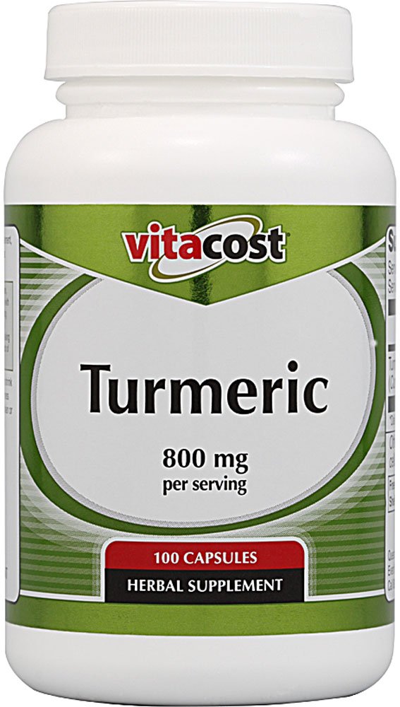 Vitacost Brand Turmeric Extract 800 mg per Serving, Capsules, 100 Capsules