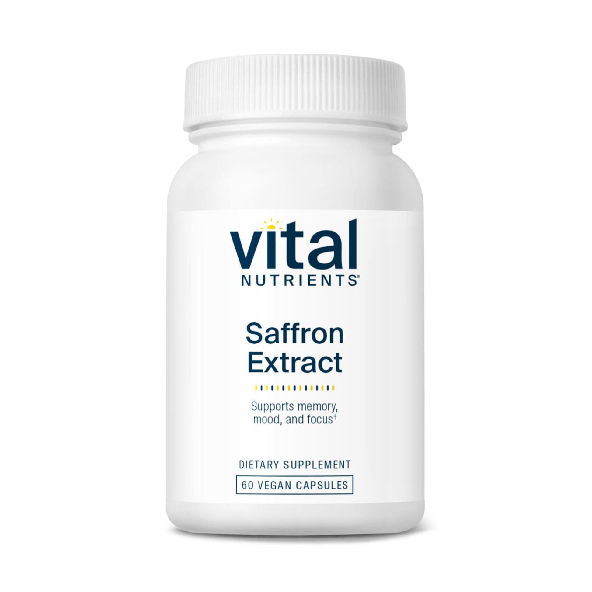 Vital Nutrients Saffron Extract - Saffron Supplement for Mood, Calm, Restful Sleep & Nervous System Support Capsule 60 Count