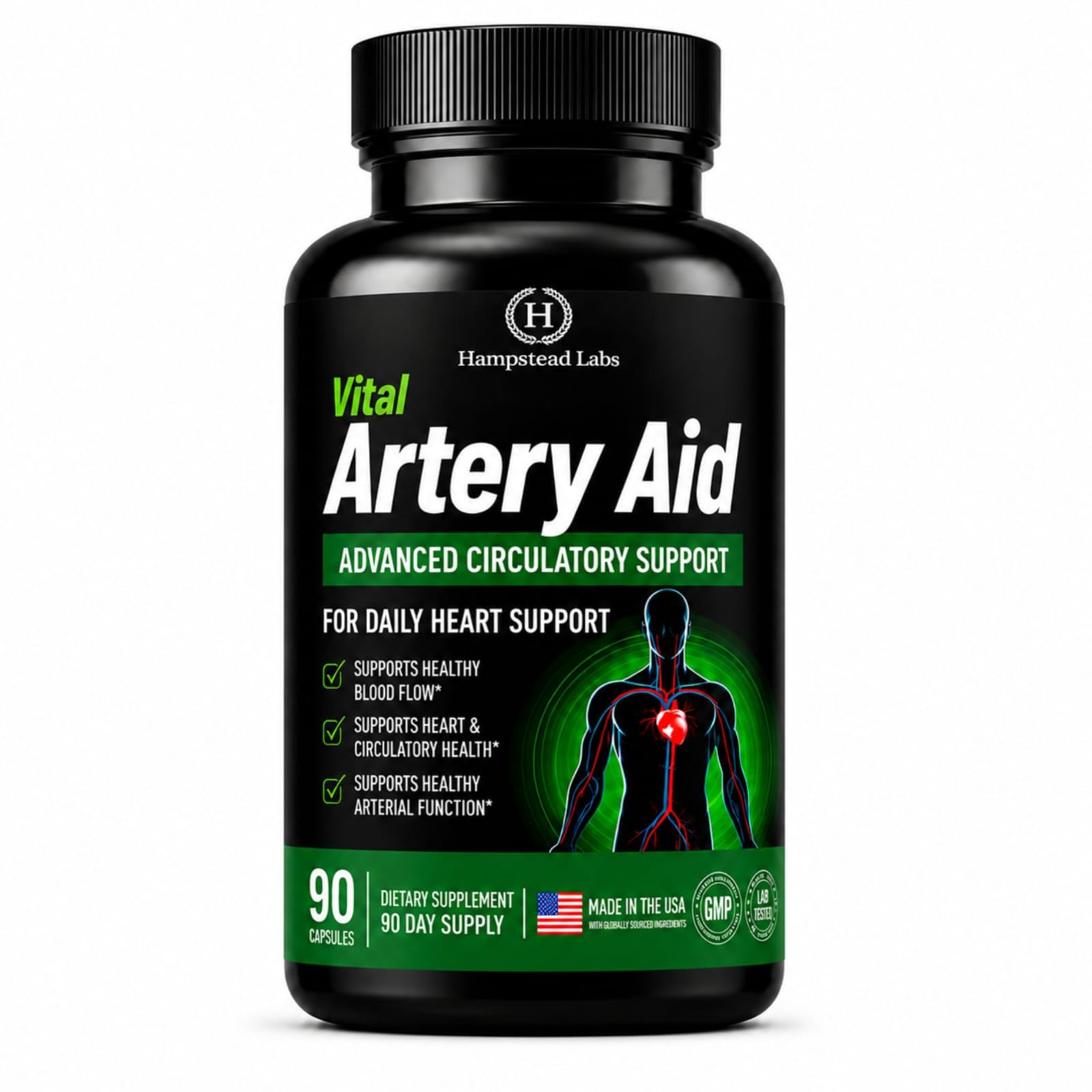 Hampstead Labs Vital Artery Aid 90 Tablets