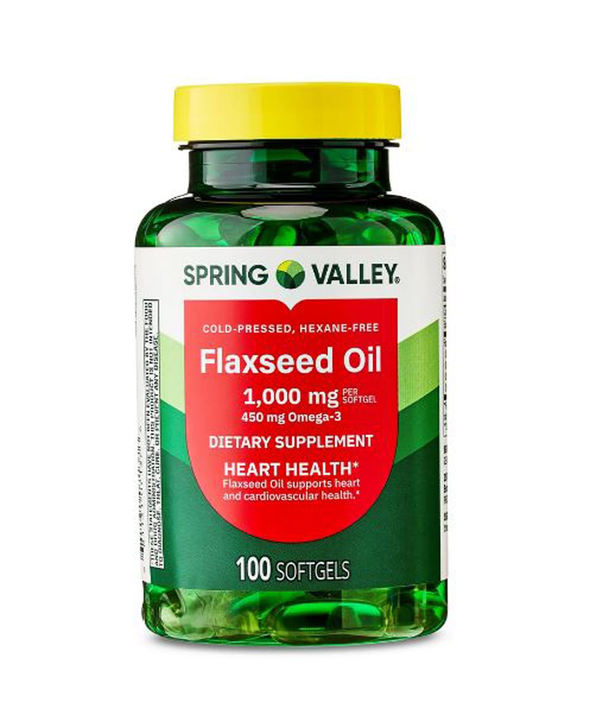 H4U Flaxseed Oil Dietary Supplement Softgels, 1000 mg, 100 Count