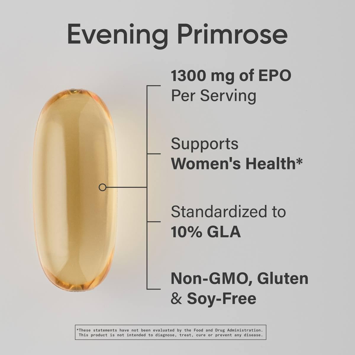 Sports Research Evening Primrose Softgels 1300mg, 30 Count