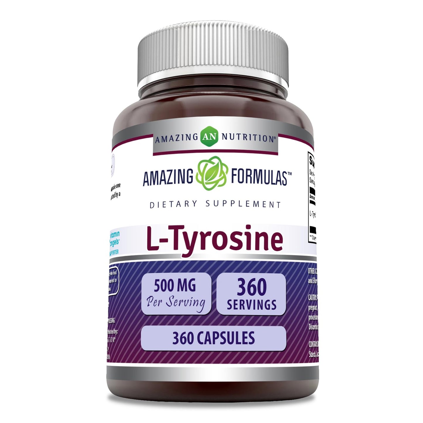 Amazing Nutrition L-Tyrosine 500 mg Capsules, 360 Count