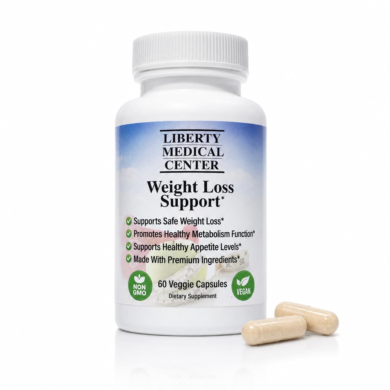 Liberty Medical Center Doctor Recommended Healthy Weight Loss Supplement Capsule 60 Count