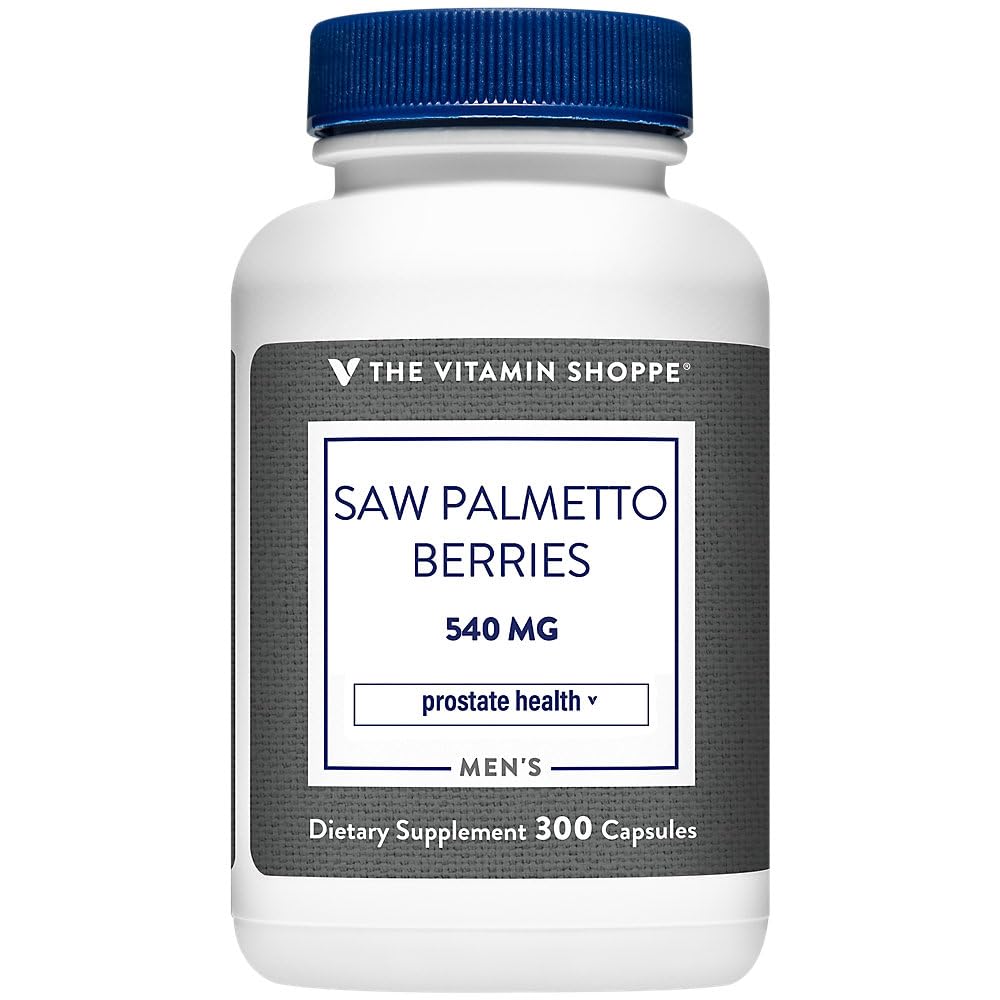 The Vitamin Shoppe Saw Palmetto Berries 540MG, 300 Capsules
