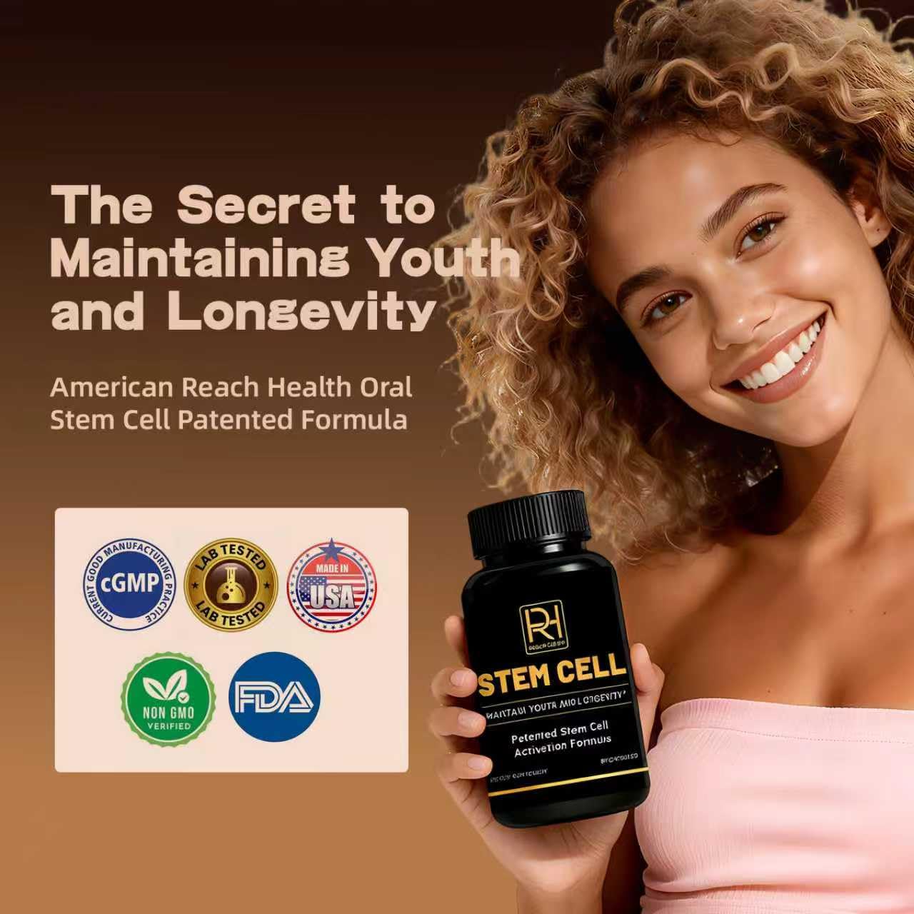 Reach Health Stem Cell Supplement Capsules 180 Capsules