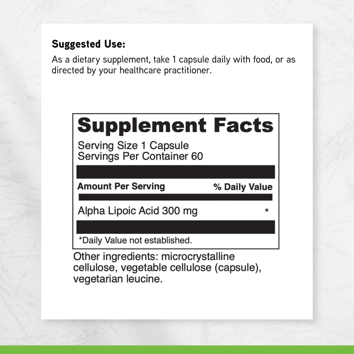DAVINCI Alpha Lipoic Acid 300 Capsule, 60 Capsules