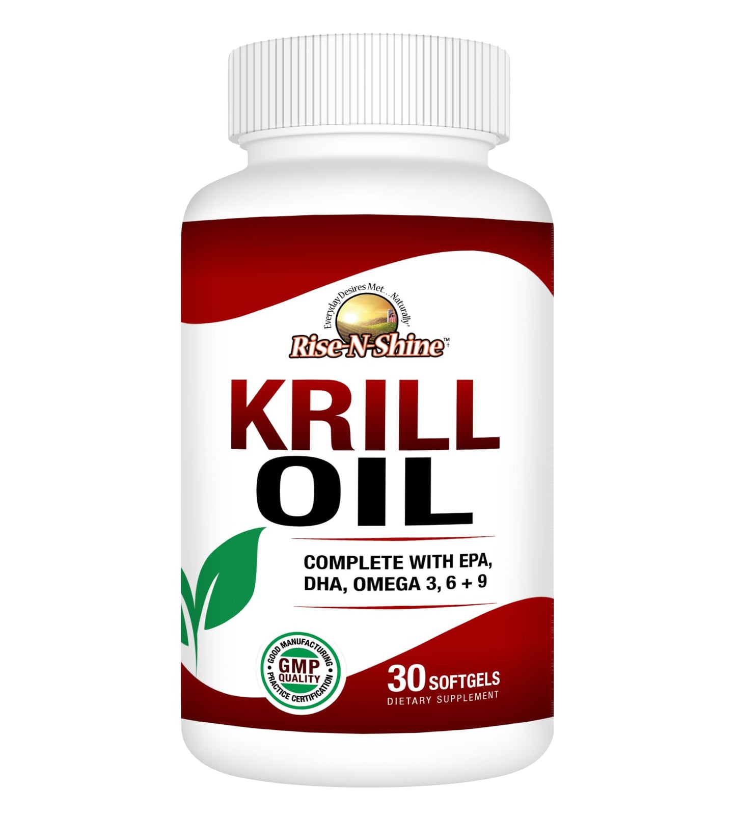 Rise-N-Shine Krill Oil Softgels, 30 Softgels
