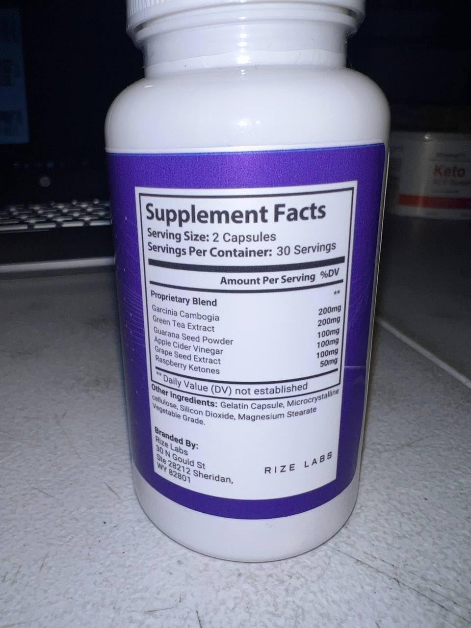 Rize Labs Overnight Lean Keto Capsules 180 Capsules