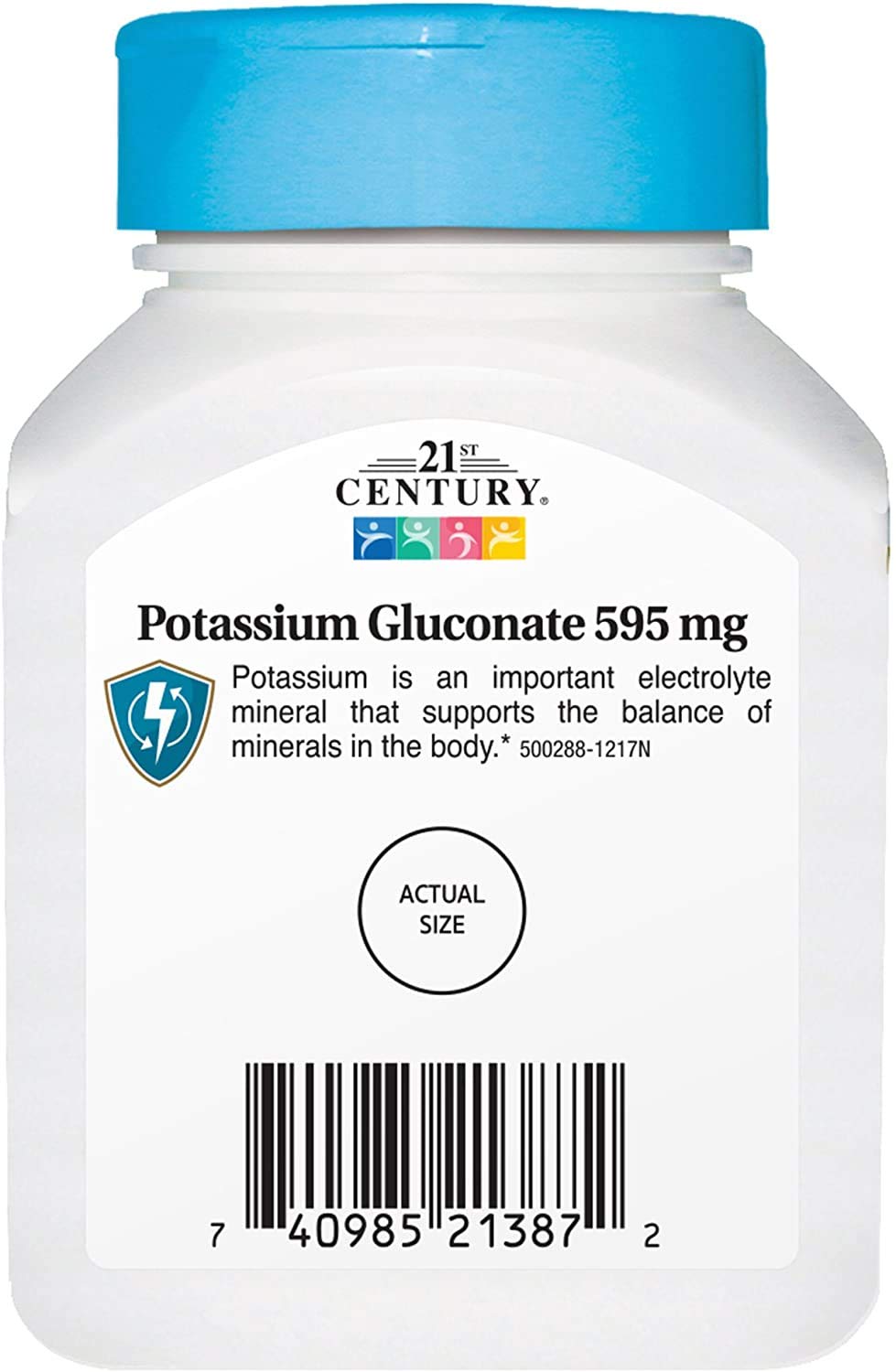 21st Century Potassium Gluconate 595 mg, 110 Tablets