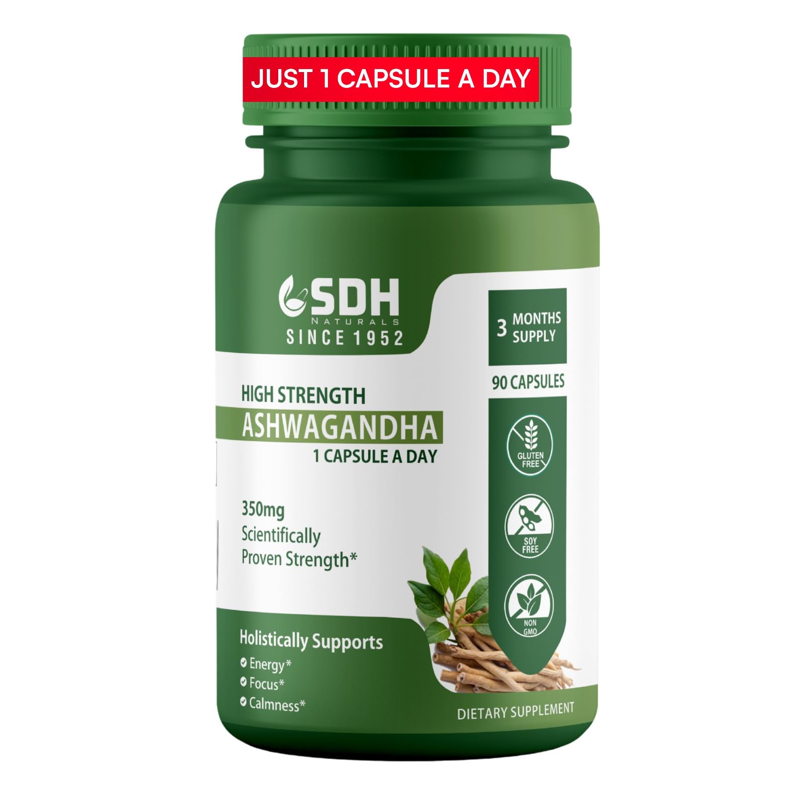 SHREE DHANWANTRI HERBALS Ashwagandha Capsule 90 Count