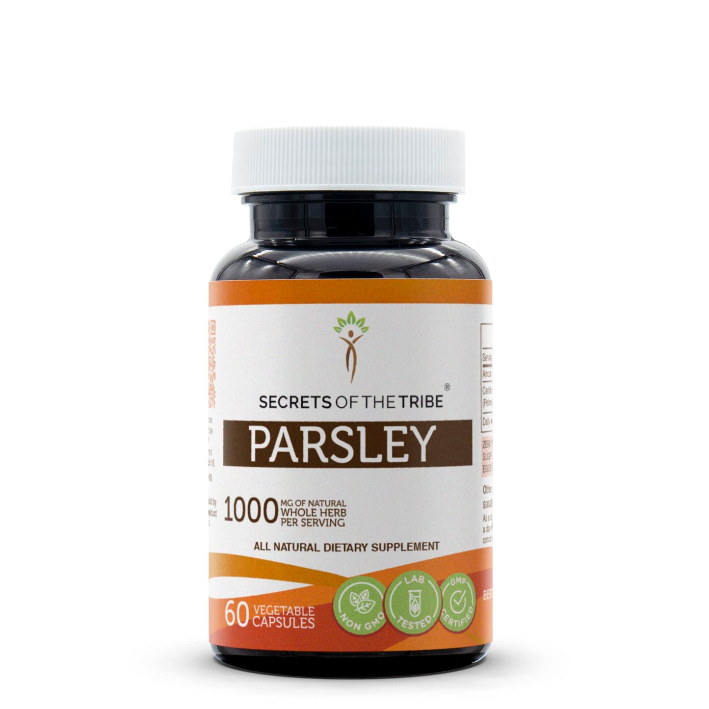Secrets of the Tribe Parsley 1000 mg Capsules, 60 Count