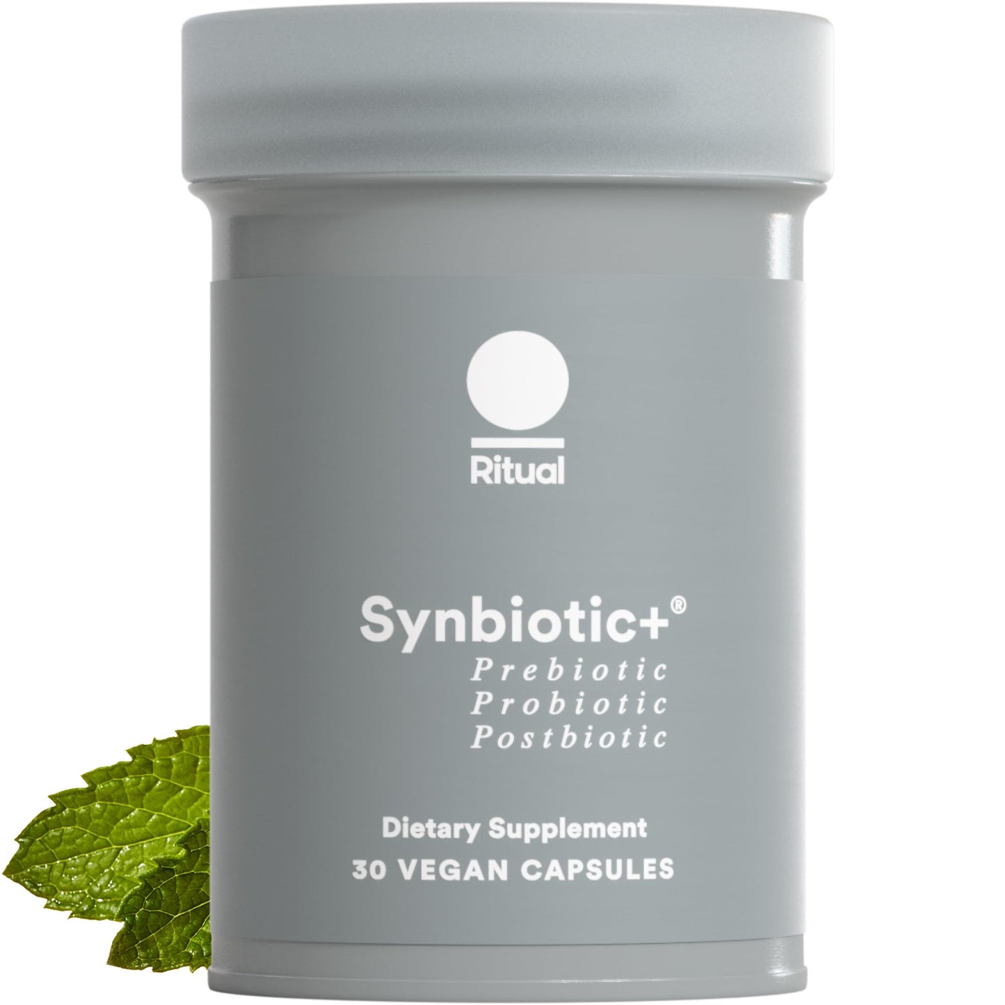 Ritual Synbiotic Complete 3-in-1 Probiotic, Prebiotic, Postbiotic Capsules, 30 Count