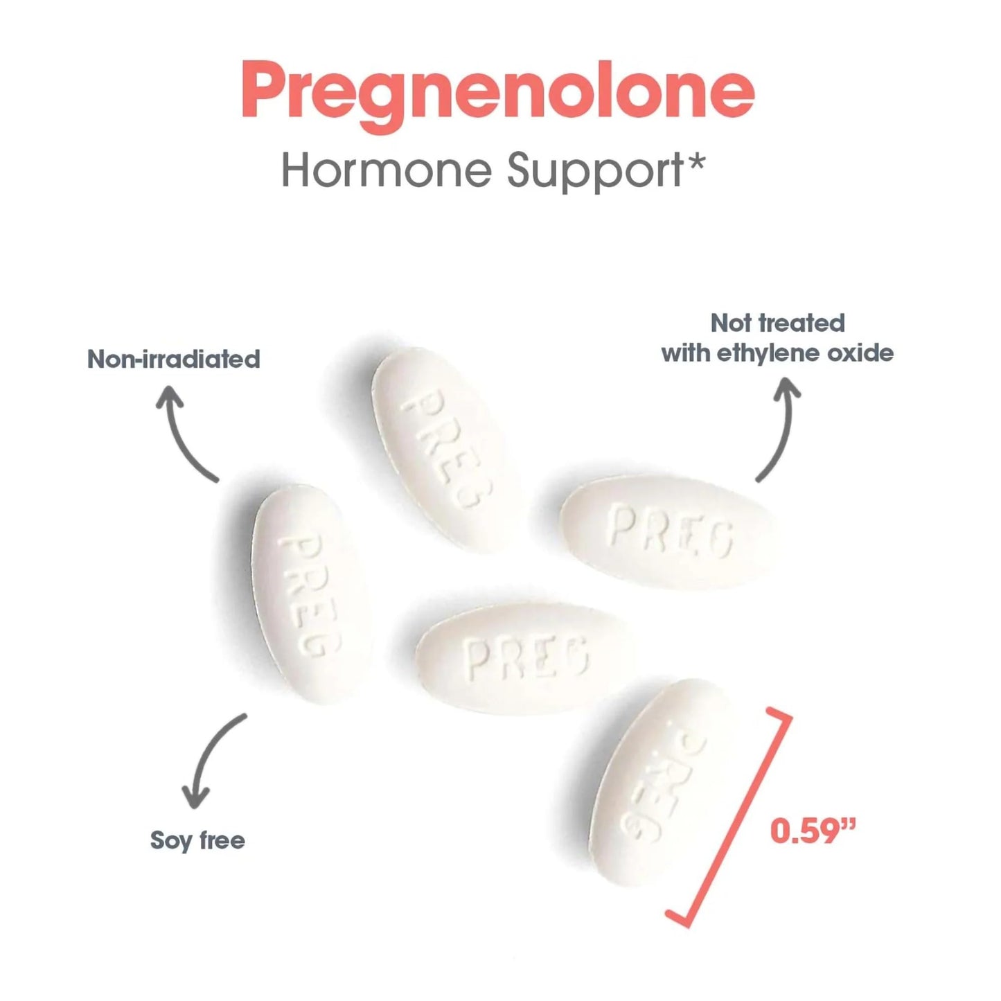 Allergy Research Group NutriCology Pregnenolone Micronized 50 mg Tablet, 60 Tablets