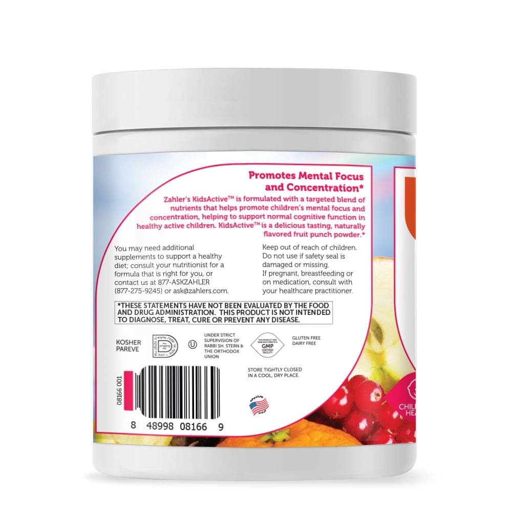 Zahler KidsActive Concentration Formula Powder 192
