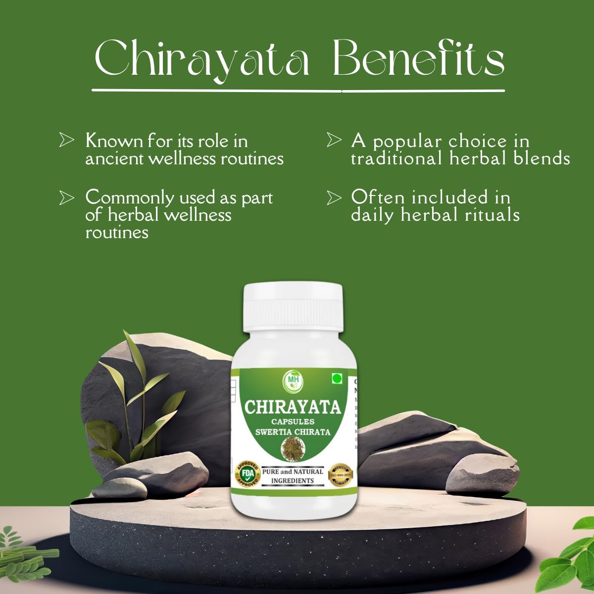 Morsan Healthcare Chirayata Capsules 60 Count