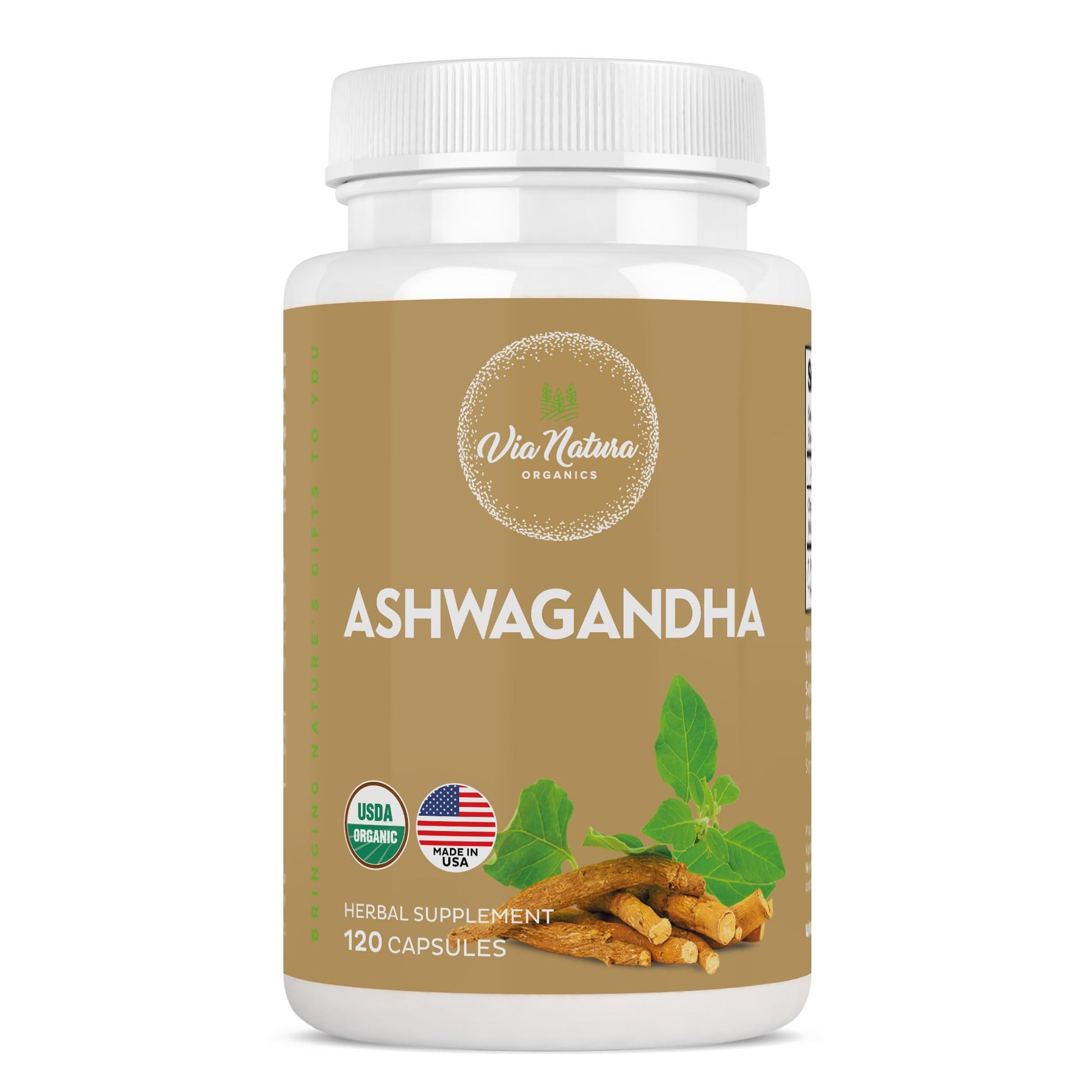 Via Natura Organics Ashwagandha Capsules 1000mg, 120 Capsules