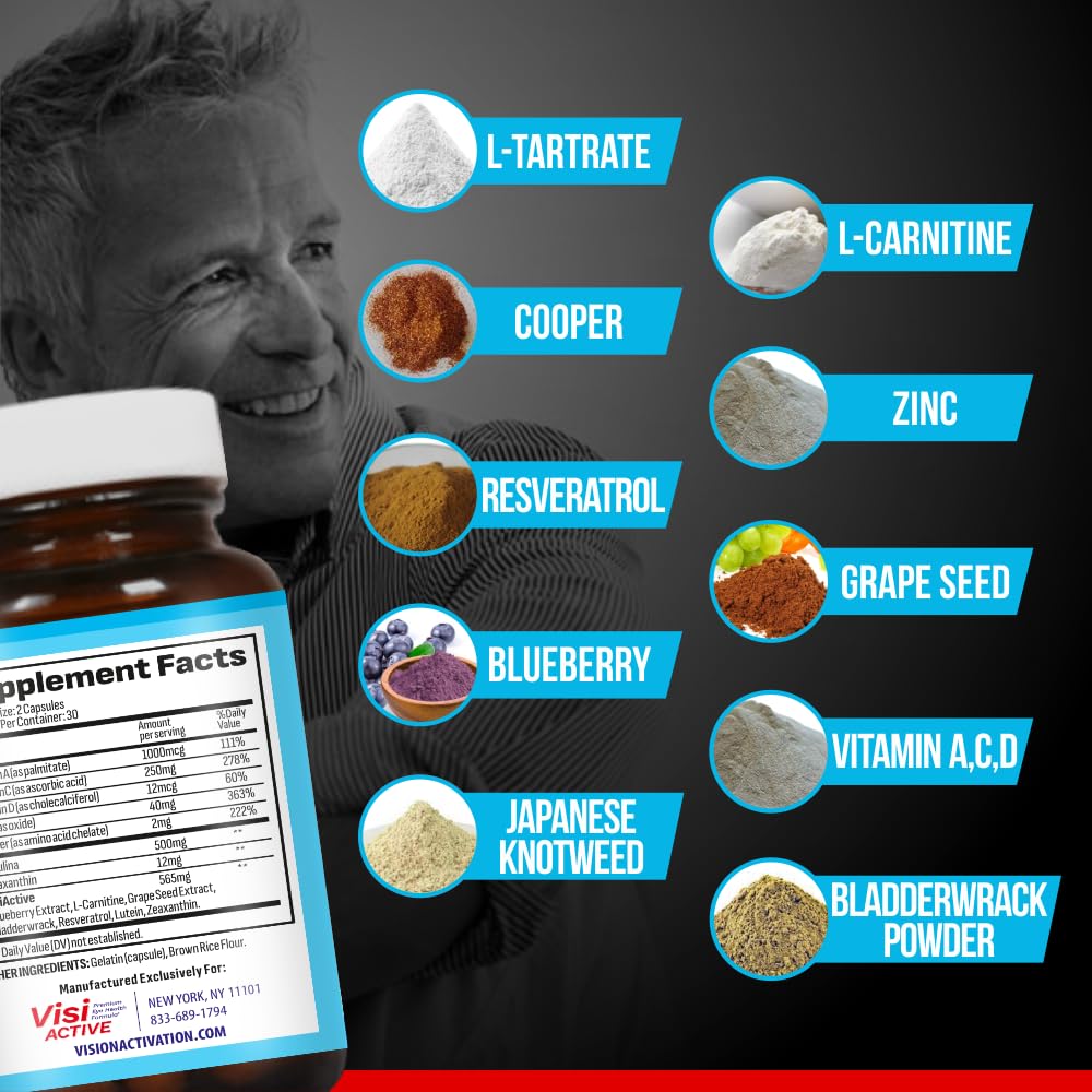 VisiActive Vision Support Supplement 180 Capsules