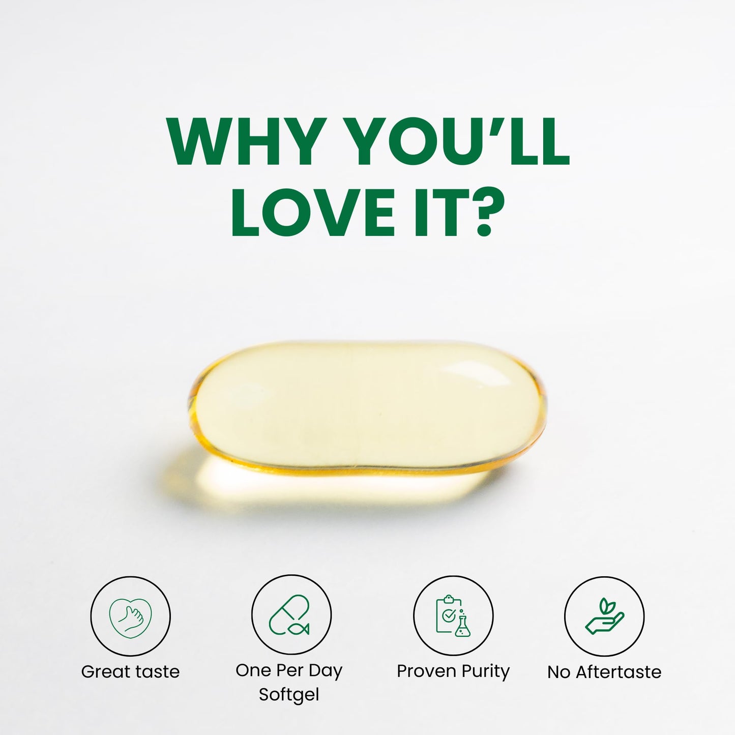 Zaytun Vitamins Halal Fish Oil 1200mg Omega-3 EPA/DHA One Per Day Softgel 120