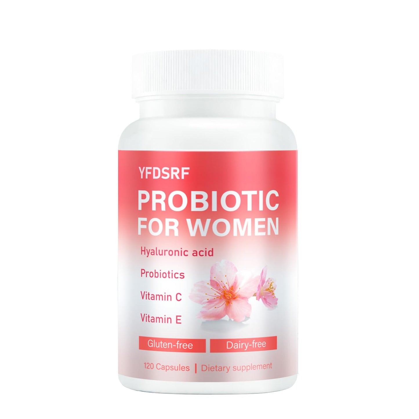 YFDSRF Women's Vaginal Probiotic Supplement for Intimate Health & pH Balance, 120 Capsules