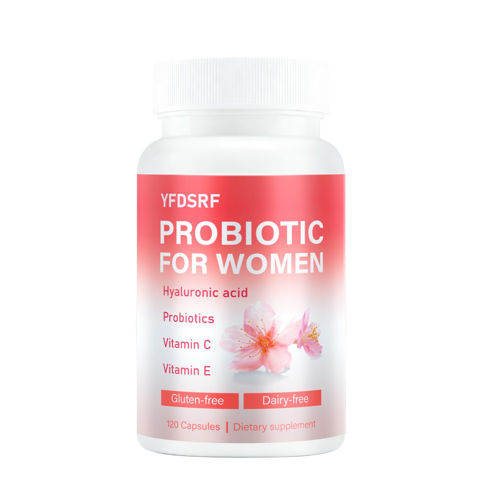 YFDSRF Women's Vaginal Probiotic Supplement for Intimate Health & pH Balance, 120 Capsules