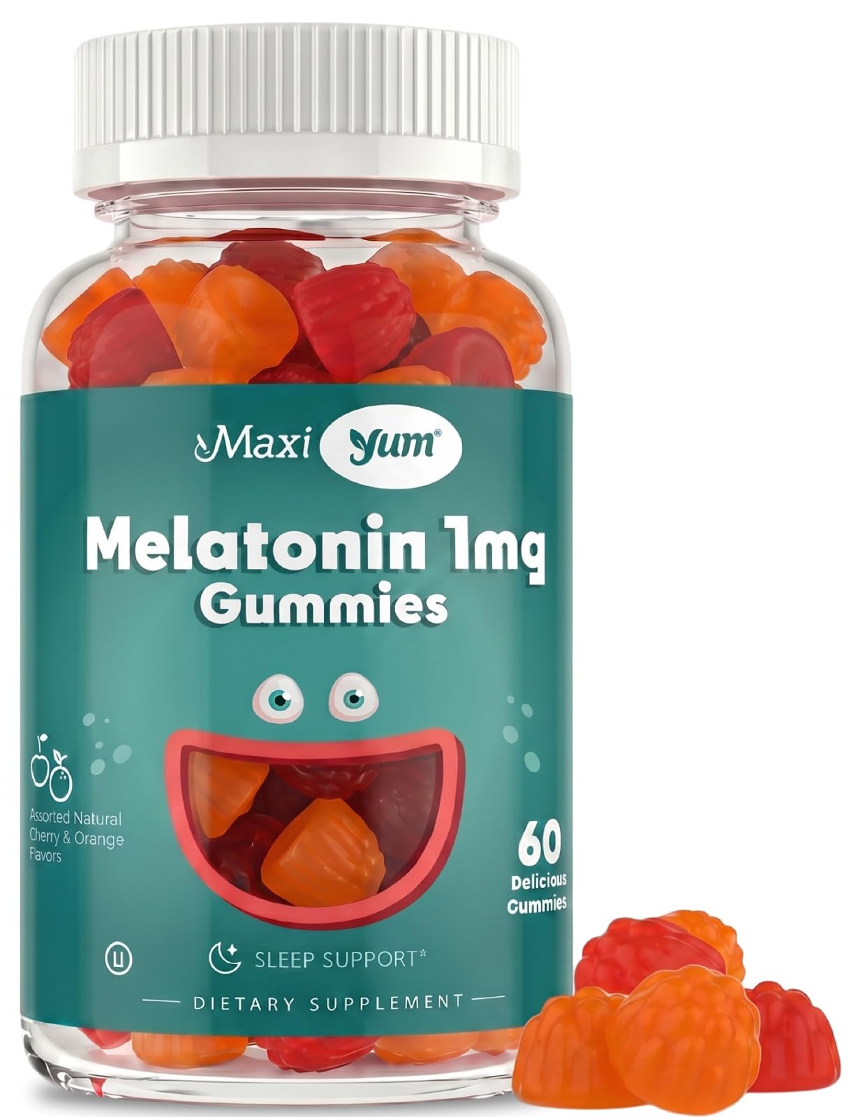 Maxi Health 1mg Melatonin Gummies 60 Count