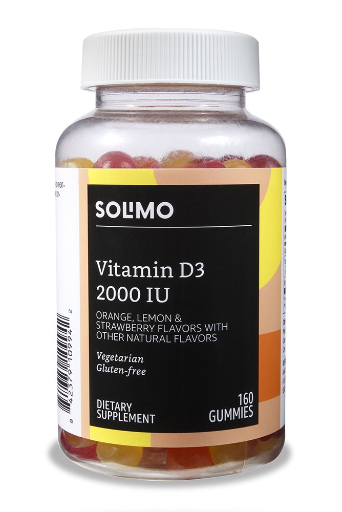 Solimo Adult Multivitamin and Vitamin D3 Gummies 460-Piece Assortment
