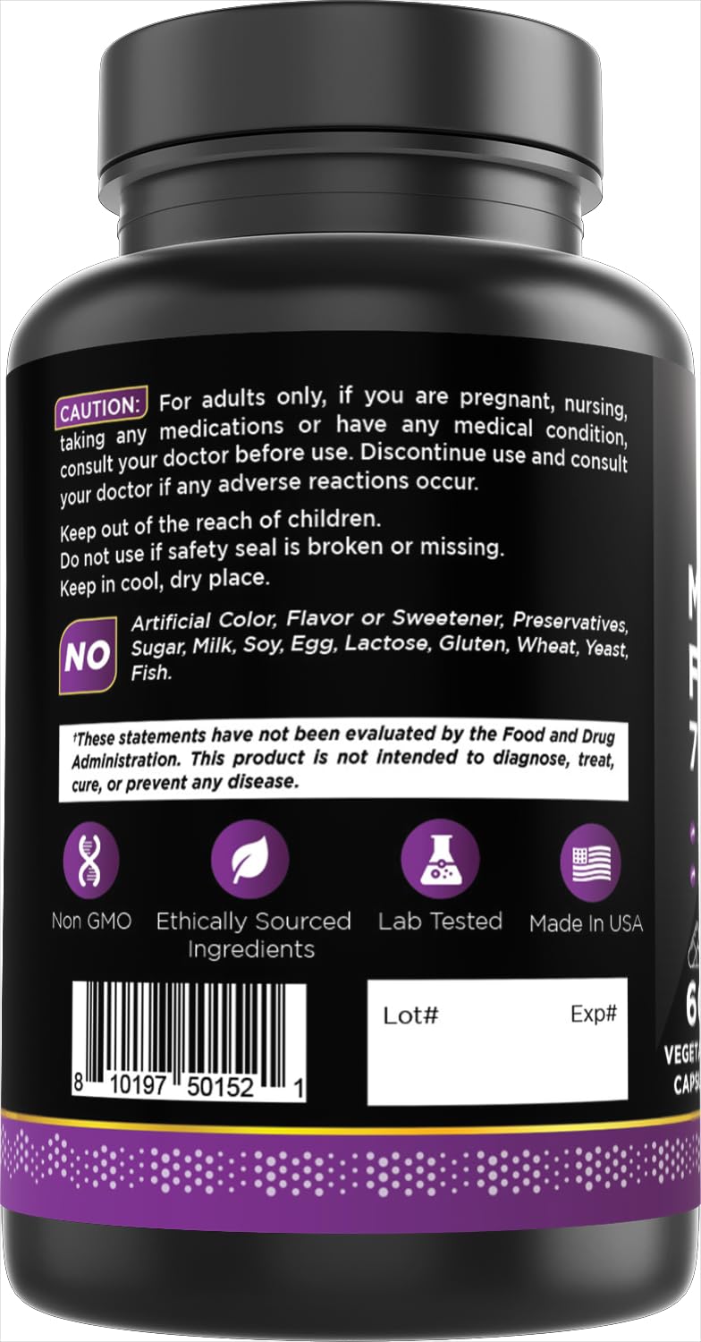 Oxify Methyl Folate 7500 mcg, 60 Capsules