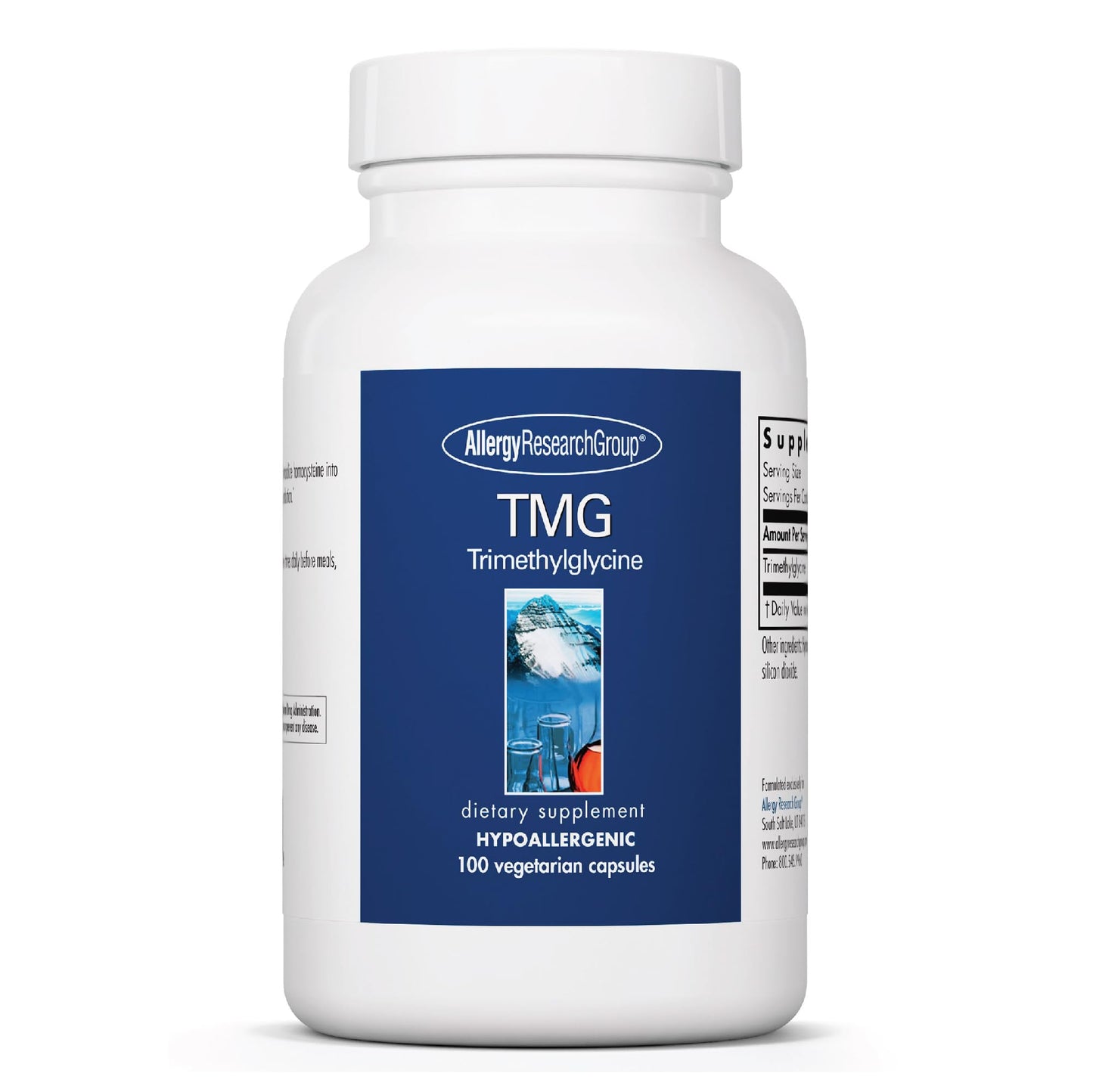 Allergy Research Group ARG TMG Trimethylglycine Capsules, 100 Capsules