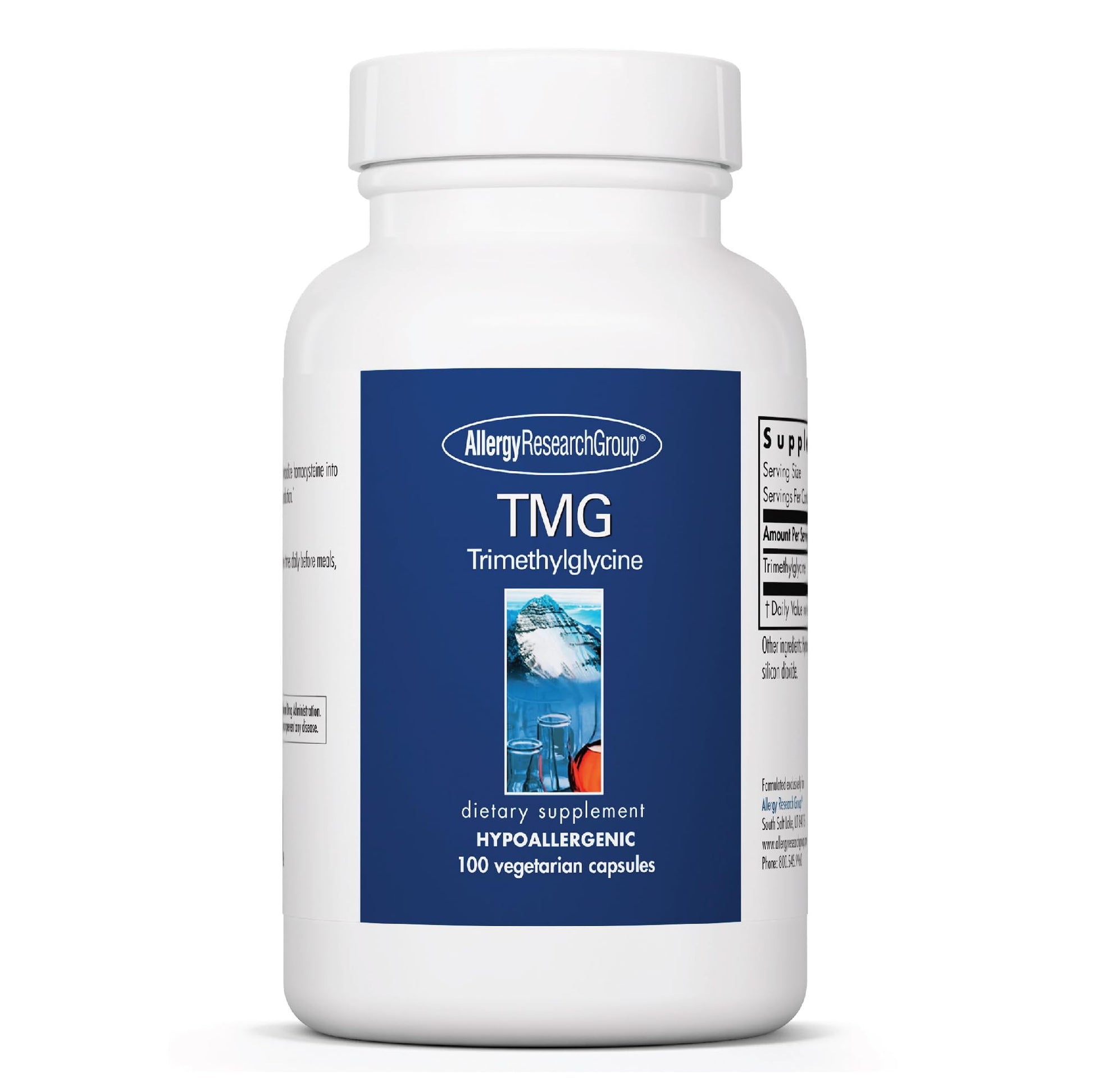 Allergy Research Group ARG TMG Trimethylglycine Capsules, 100 Capsules