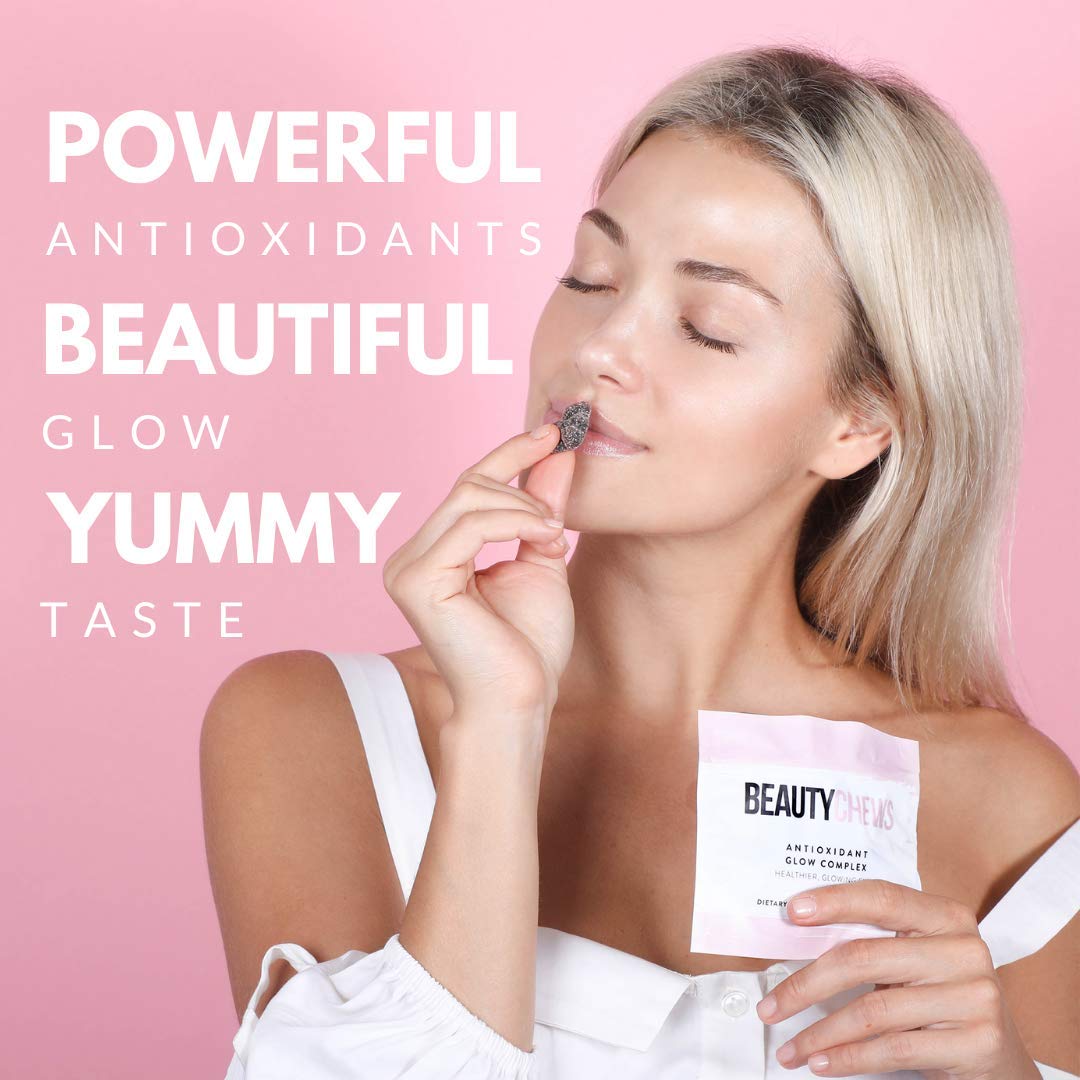Beauty Chews Astaxanthin and Vitamin E Gummies 56 Count