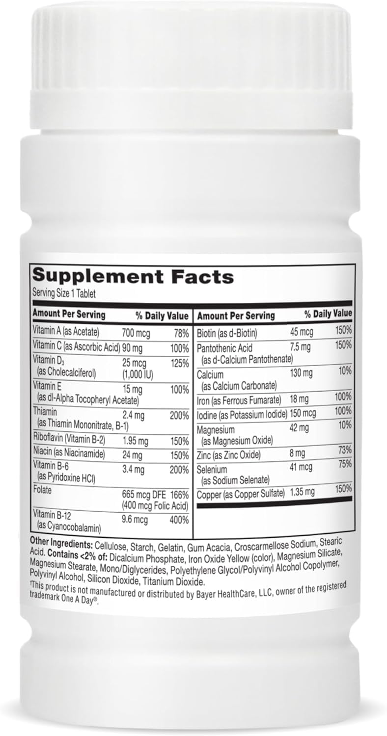 21st Century Women's One Daily Multivitamin Multimineral Supplement, 200 Tablets