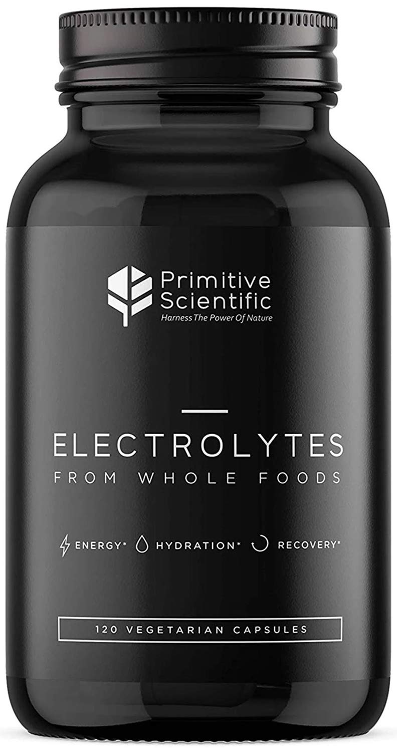 Primitive Scientific Whole Food Electrolyte Capsules - Advanced Hydration Supplement with Magnesium, Potassium & Calcium, 120 Capsules