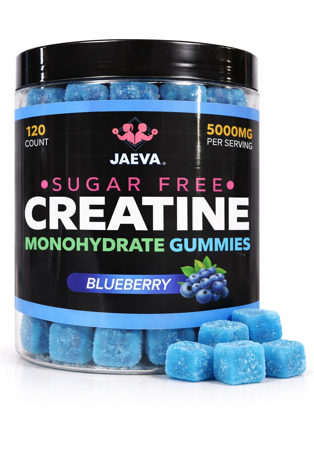 Jaeva Creatine Monohydrate Gummies 120 Count