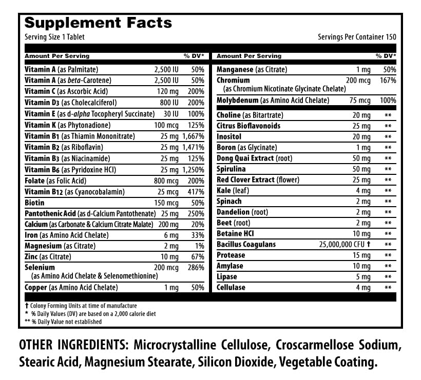 Amazing Nutrition Women's One Multivitamin Tablet, 150 Count
