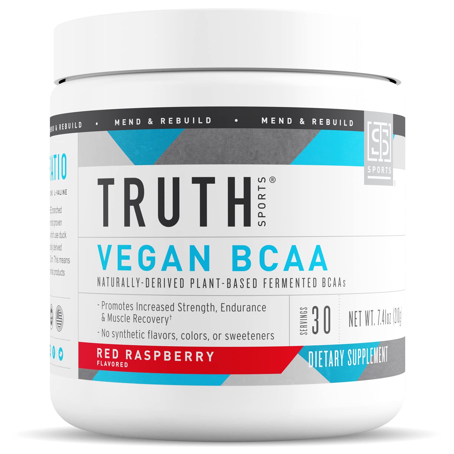 Truth Nutrition Vegan BCAA Powder 2:1:1 Ratio Natural BCAAs Amino Acids 7.7 Ounce