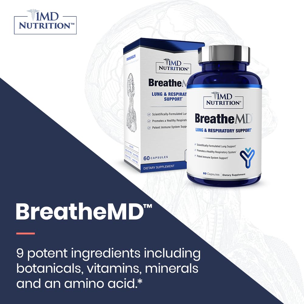 1MD Nutrition BreatheMD Capsules 60 Count