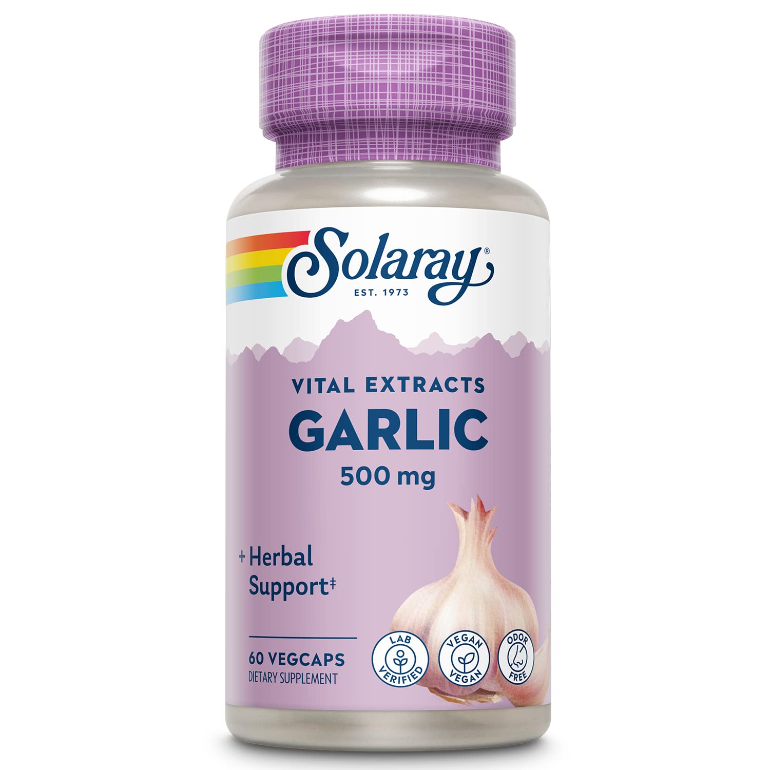 SOLARAY Garlic Supplement 500mg VegCaps 60