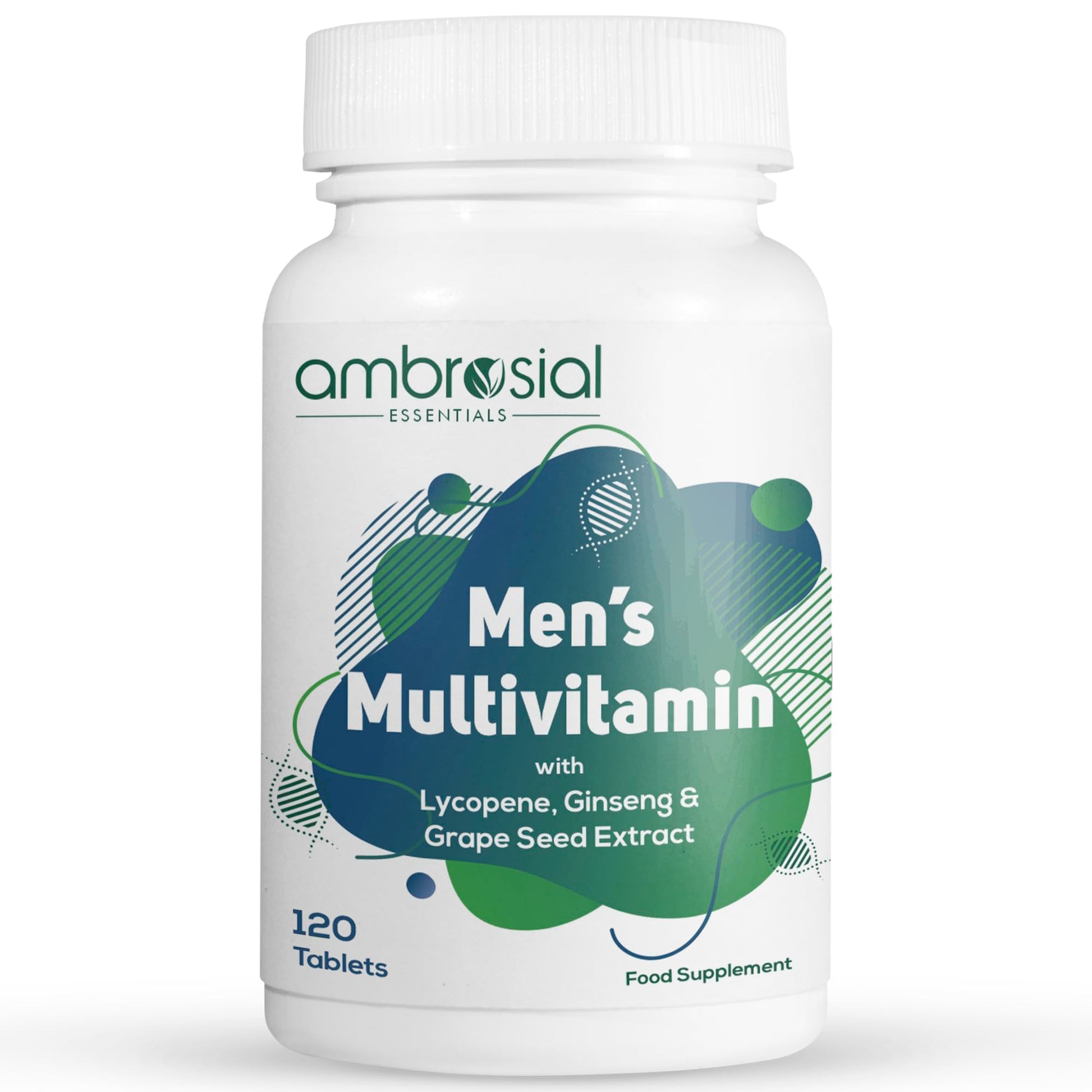 AMBROSIAL Men's Multivitamin Tablets for Men, 120 Tablets
