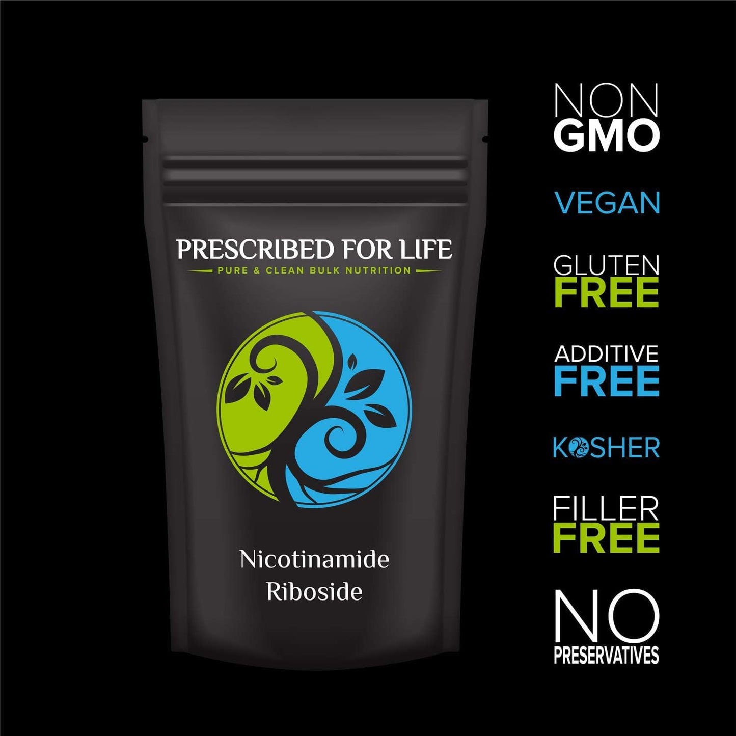 Prescribed For Life Nicotinamide Riboside Powder, 35.274 oz