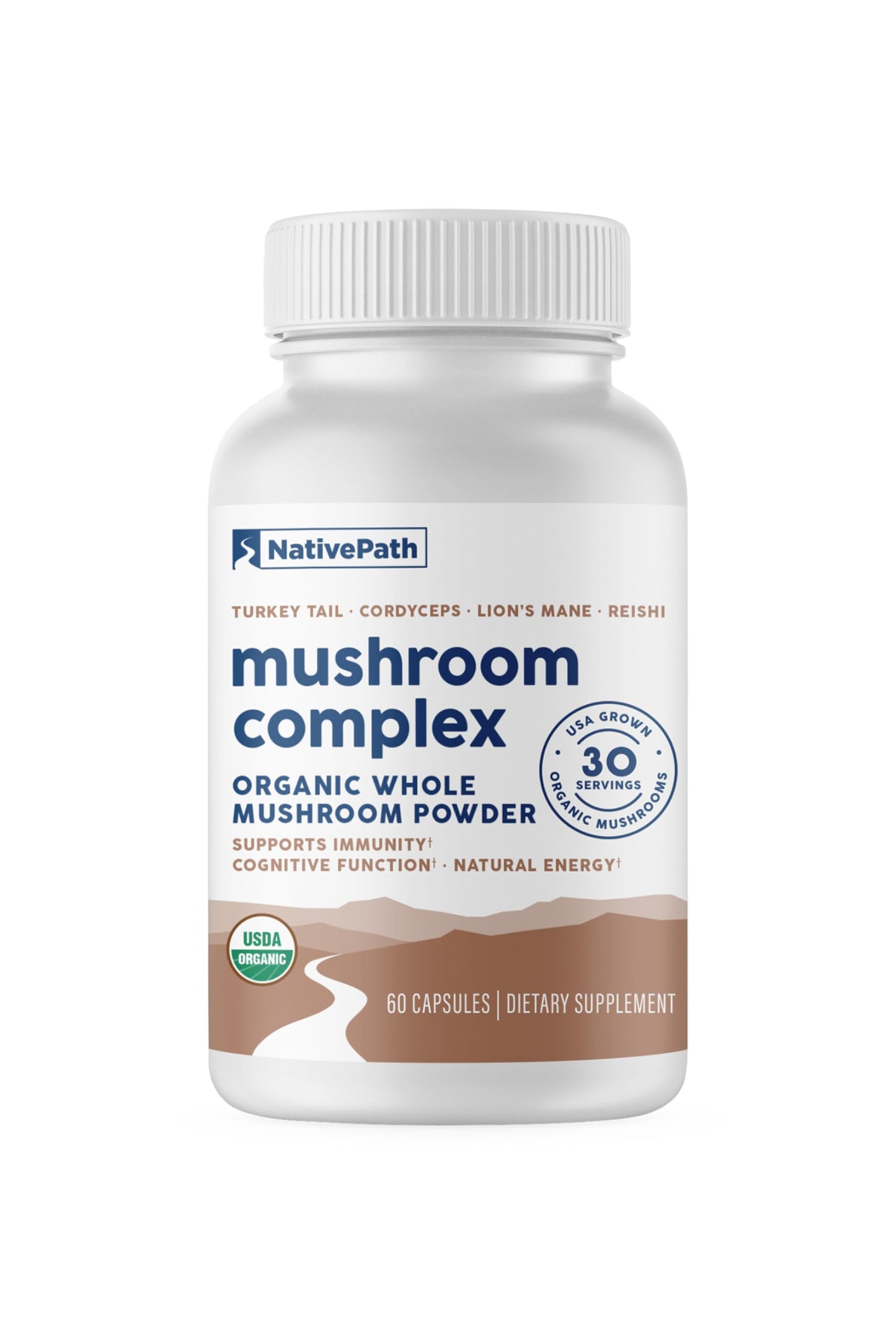 NativePath Mushroom Complex 1375mg Capsules, 60 Count