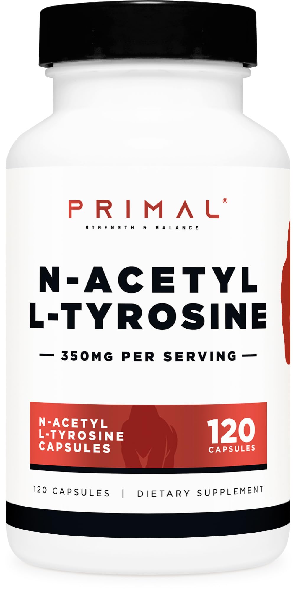 Primal N-Acetyl L-Tyrosine Capsules 120 Count