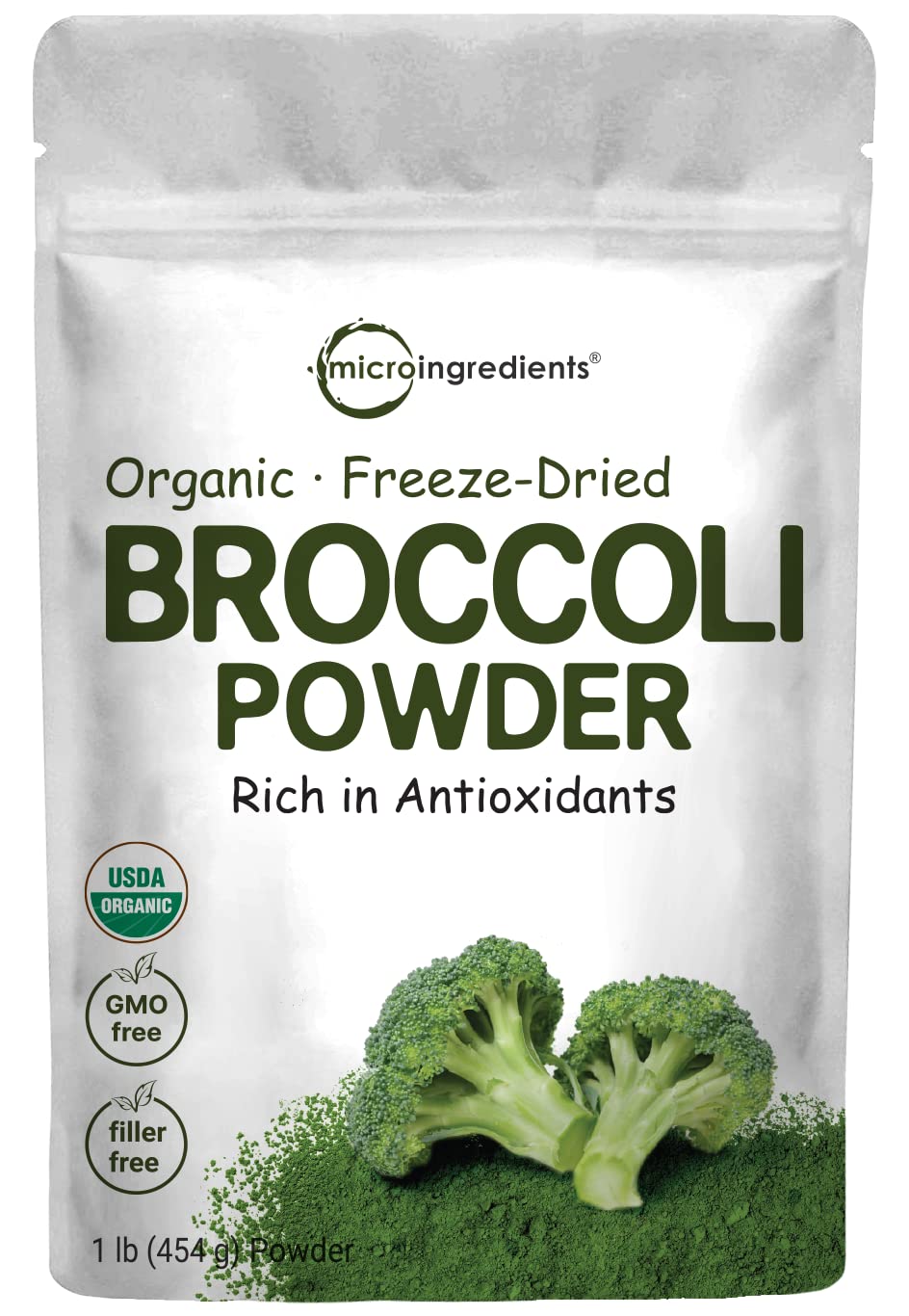 Micro Ingredients Organic Broccoli Powder, 16 oz