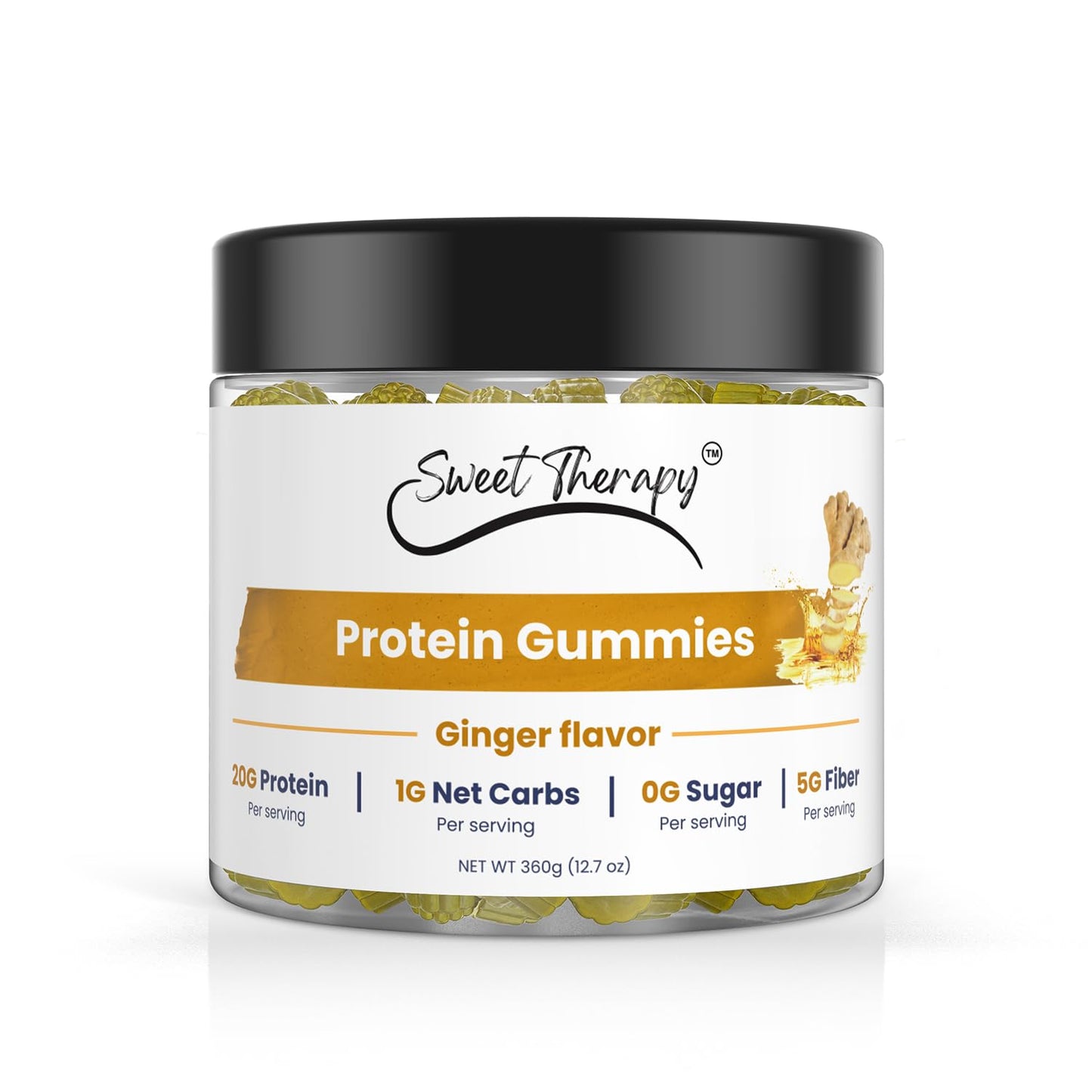 Sweet Therapy Sugar Free Protein Ginger Gummies 12.7