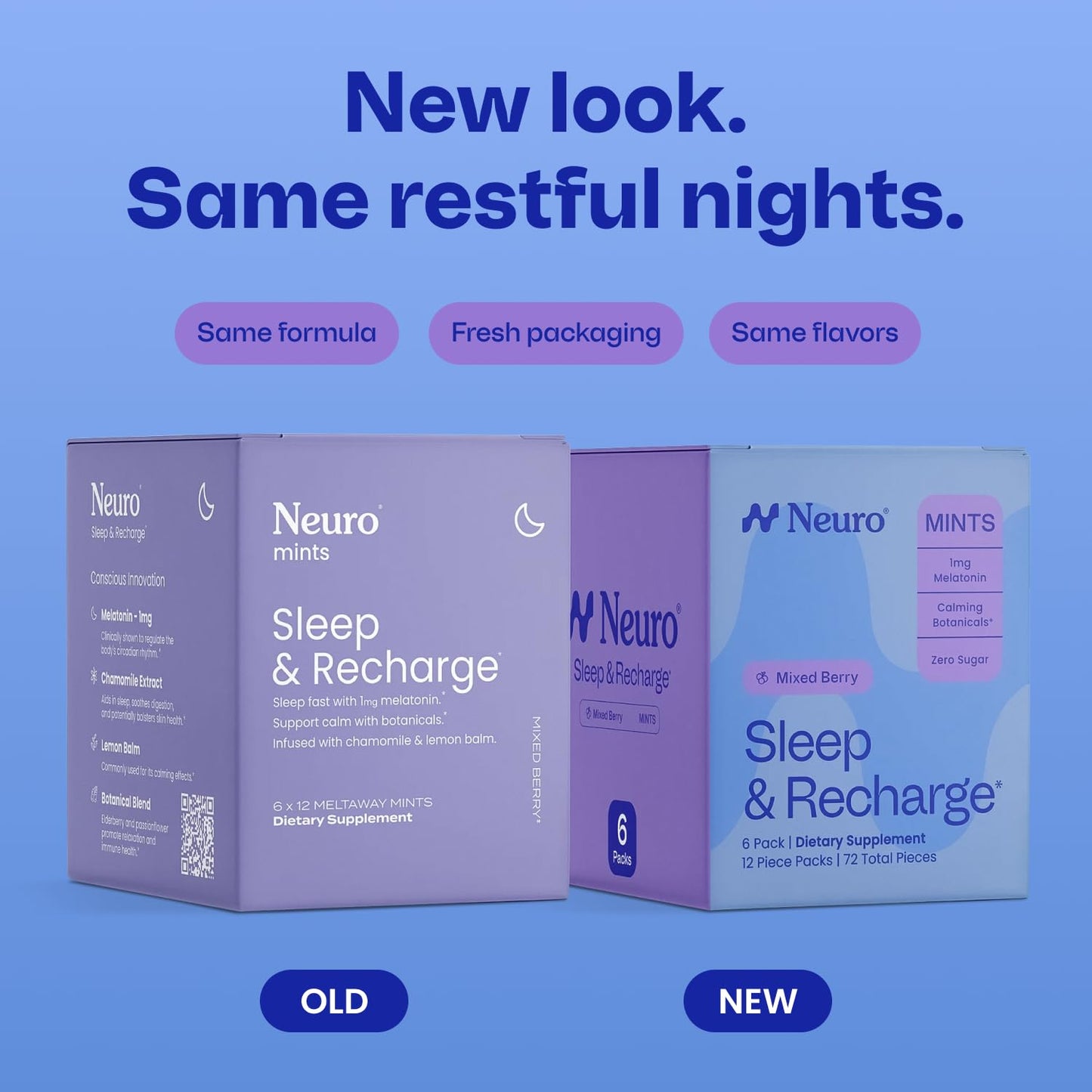 Neuro Sleep & Recharge Meltaway Mints Chewable 72 ct