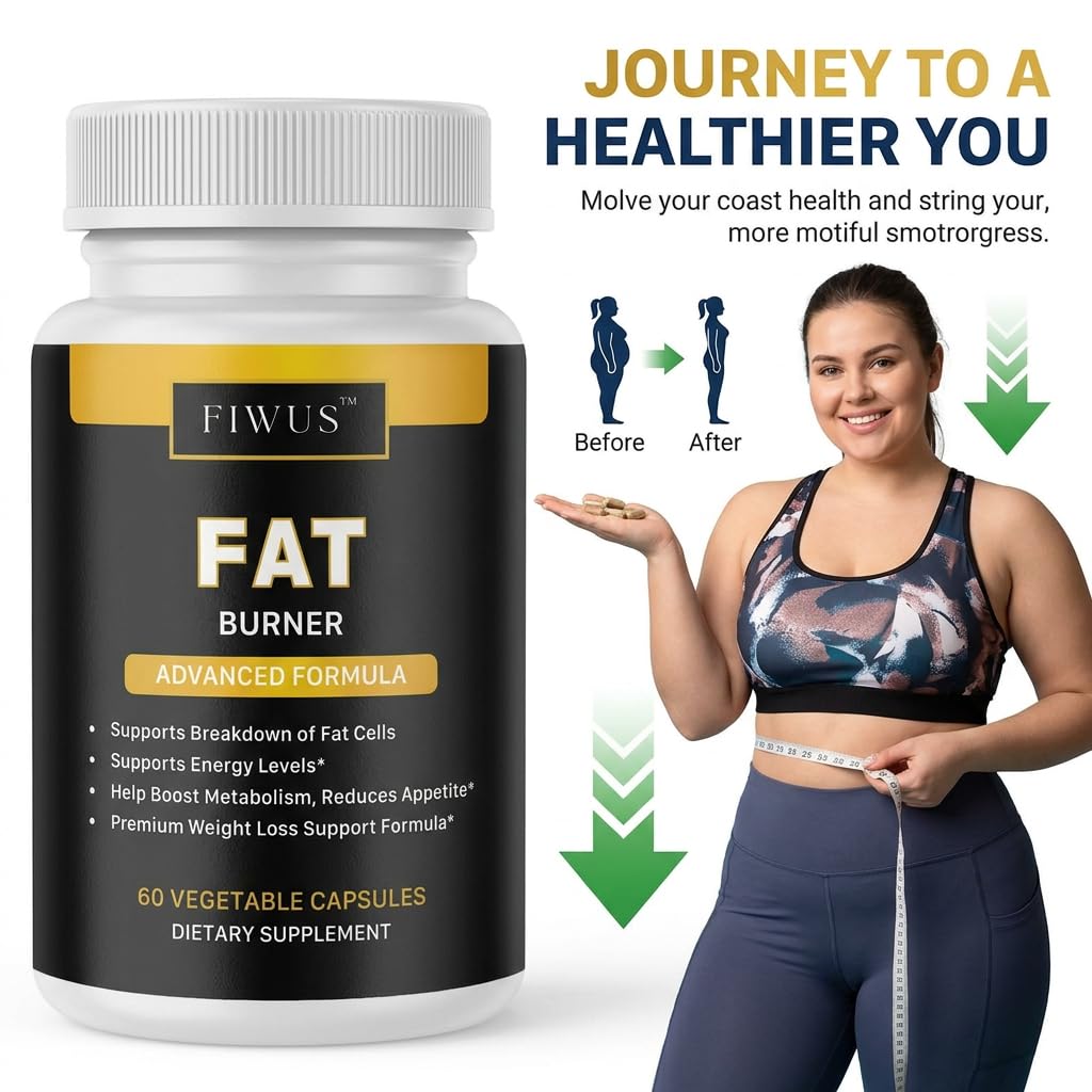 Fitness InspireWays Fat Burner Pills Official Premium All Natural Daily Health Support Capsule 60 Capsules