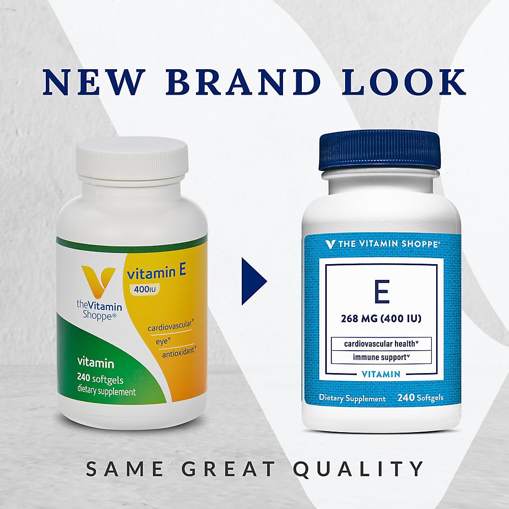 The Vitamin Shoppe Vitamin E 400IU Softgels 240